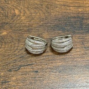 Elegant Silver Hoop Earrings